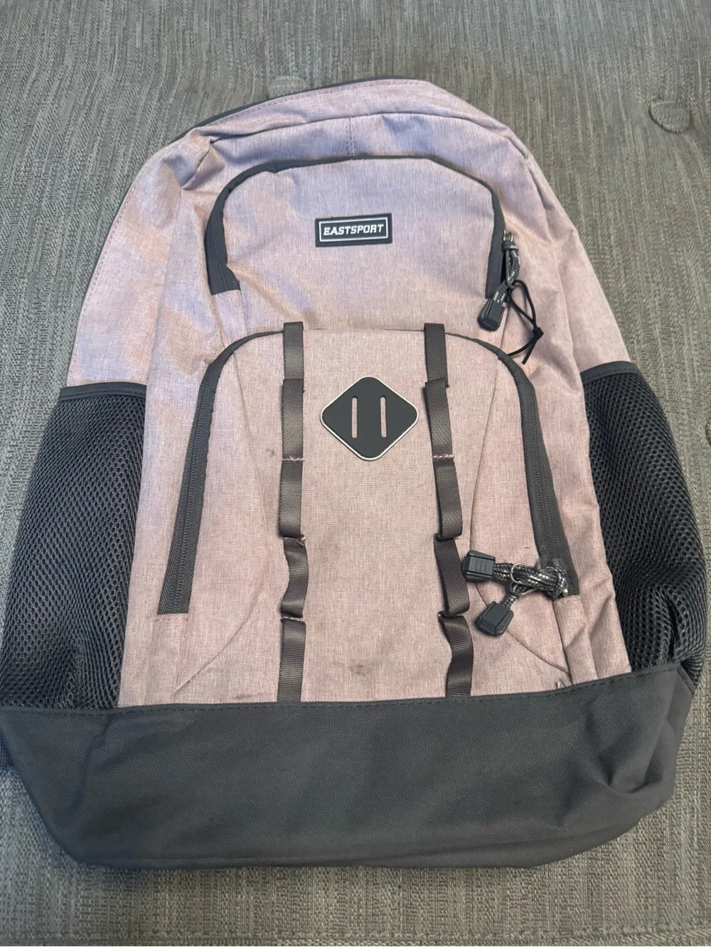 Eastsport Women's Lavender Gray Backpack with Black Accents